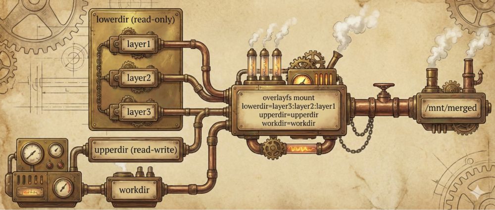 Layer overlay filesystem