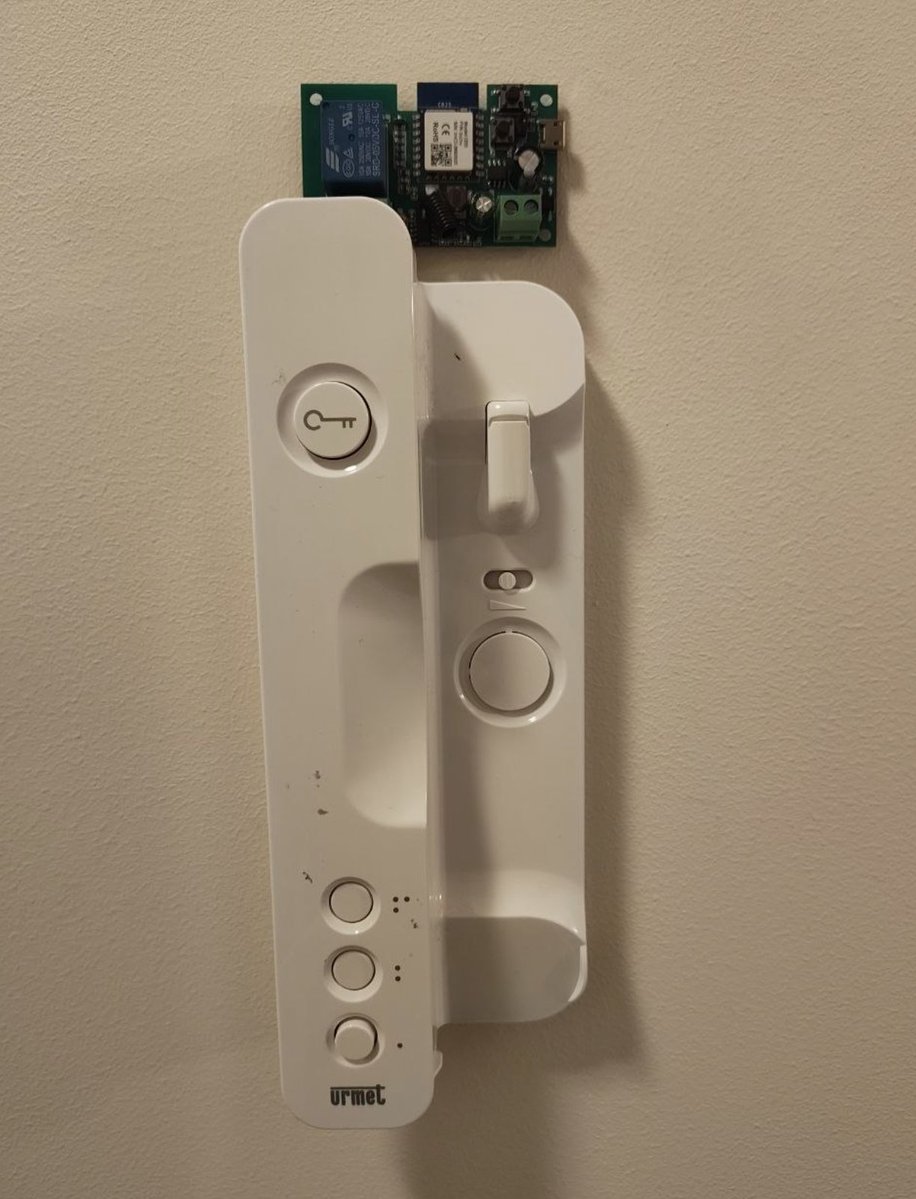 intercom with case back on